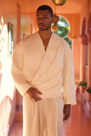 Santi Kimono Jacket White