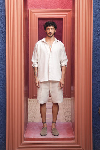 Aman Linen Shirt Beige