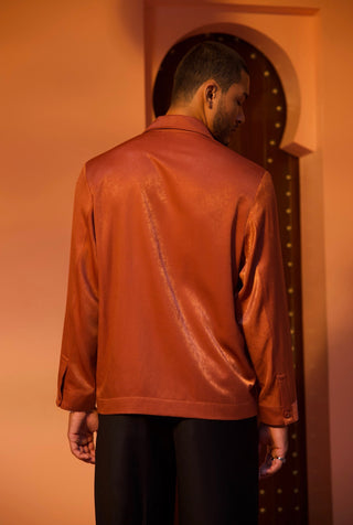 Varit Long Sleeve Shirt Terracotta