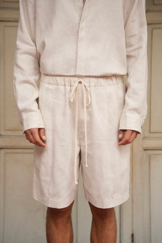 Surin Linen Shorts Beige