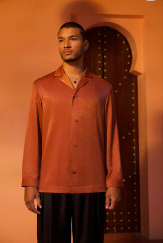 Varit Long Sleeve Shirt Terracotta