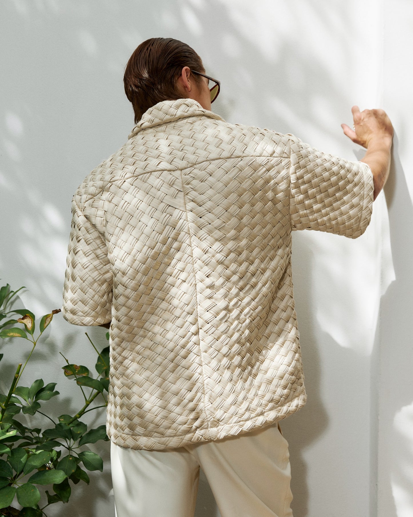 Nawa Weaved Shirt Ecru