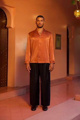 Khan Wool Trousers Black