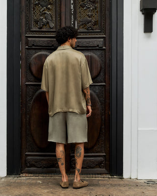 Niran Satin Shorts Khaki