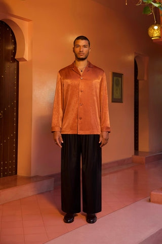 Khan Wool Trousers Black
