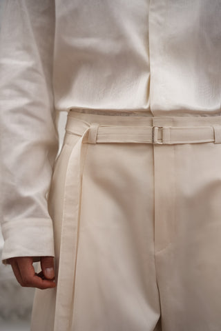 Thanin Belted Shorts Ecru