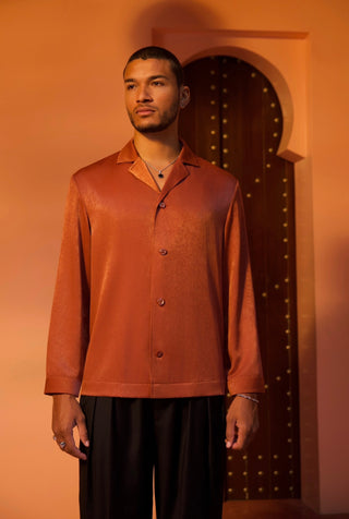 Varit Long Sleeve Shirt Terracotta