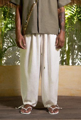 Narai Linen Trousers White