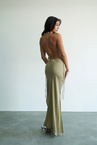 Olive Maxi Skirt