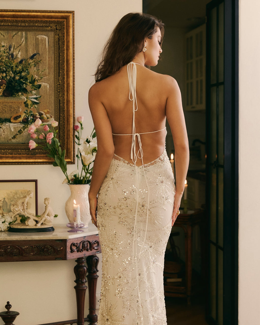 Amina Maxi Dress White