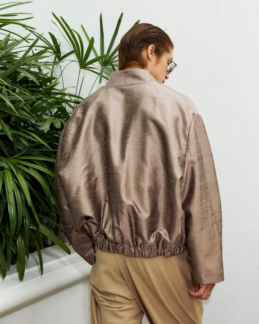 Jao Silk Jacket Brown