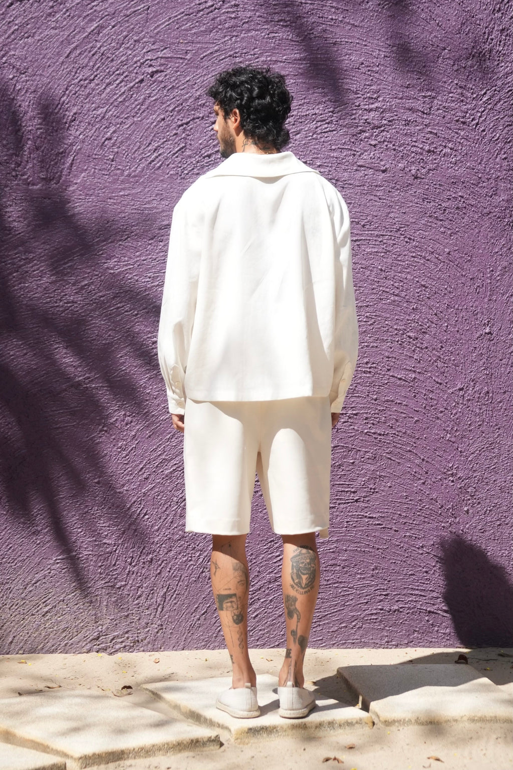 Thanin Belted Shorts Ecru