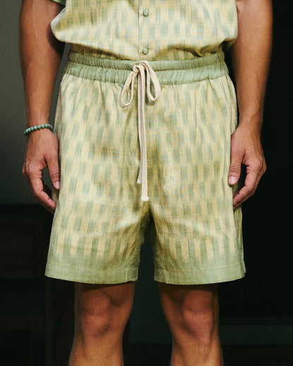 Manao Silk Shorts Lime