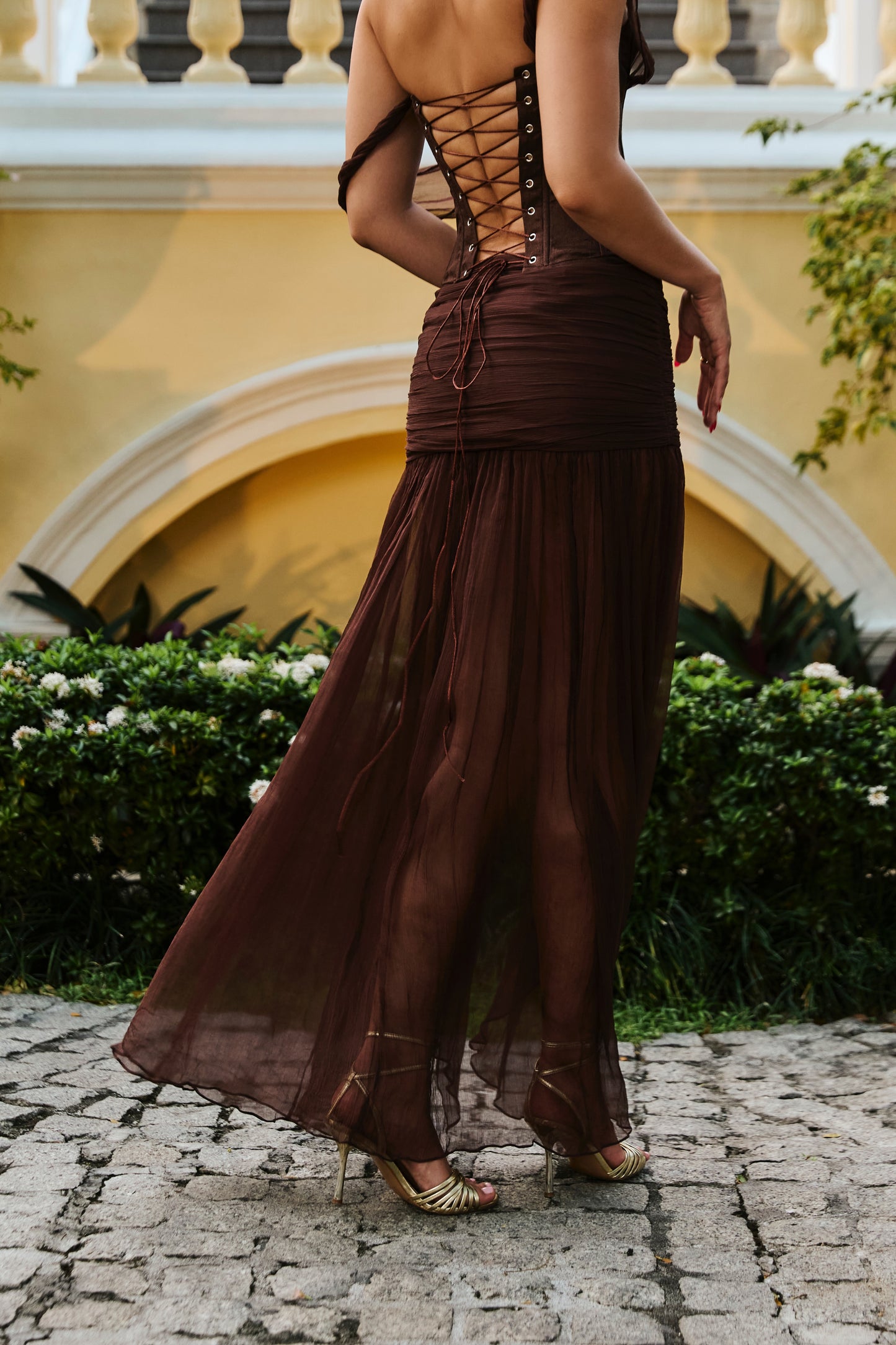 Sita Maxi Skirt Brown