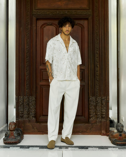 Anurak Embellished Shirt White