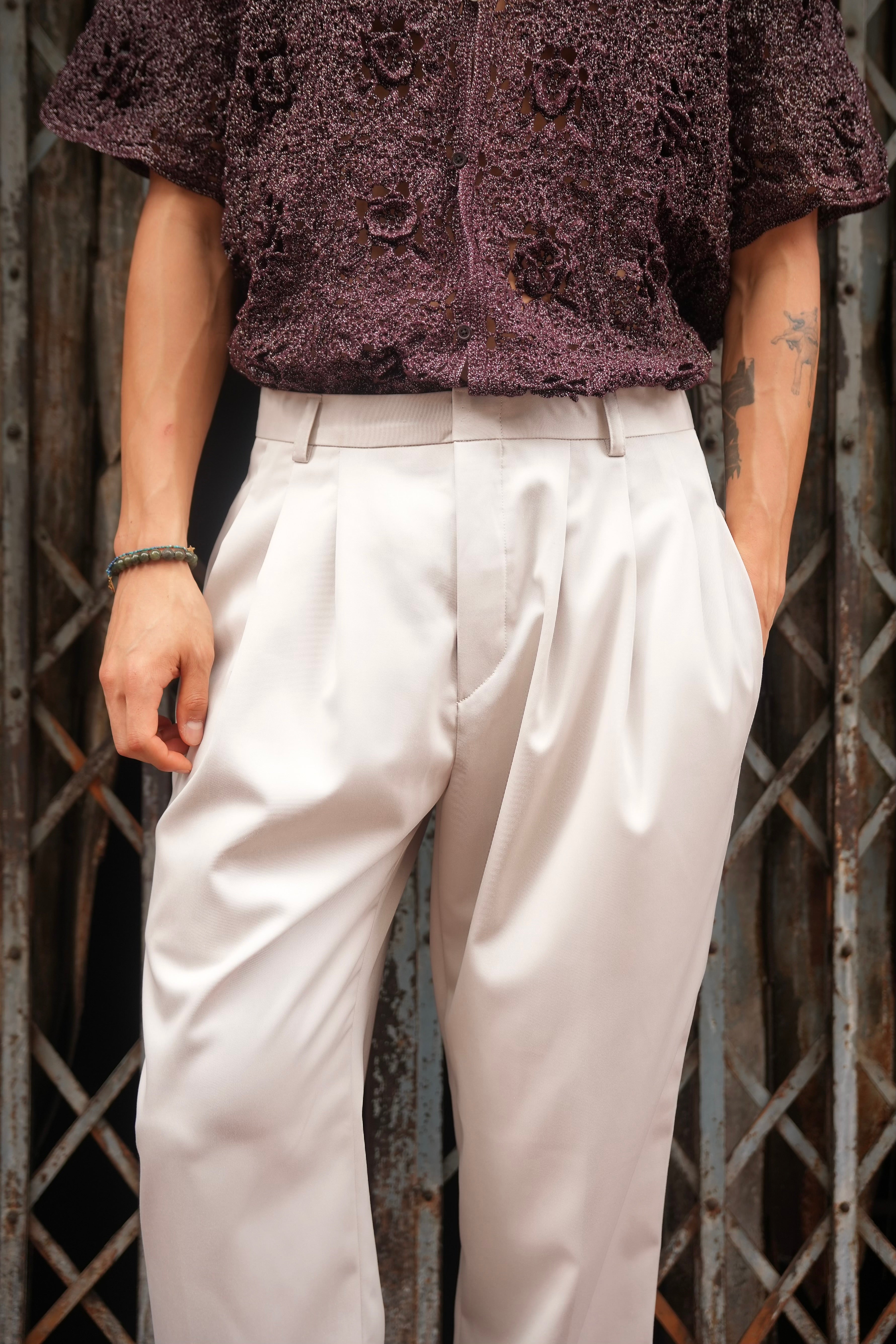 Kanin Tailored Trousers Oyster