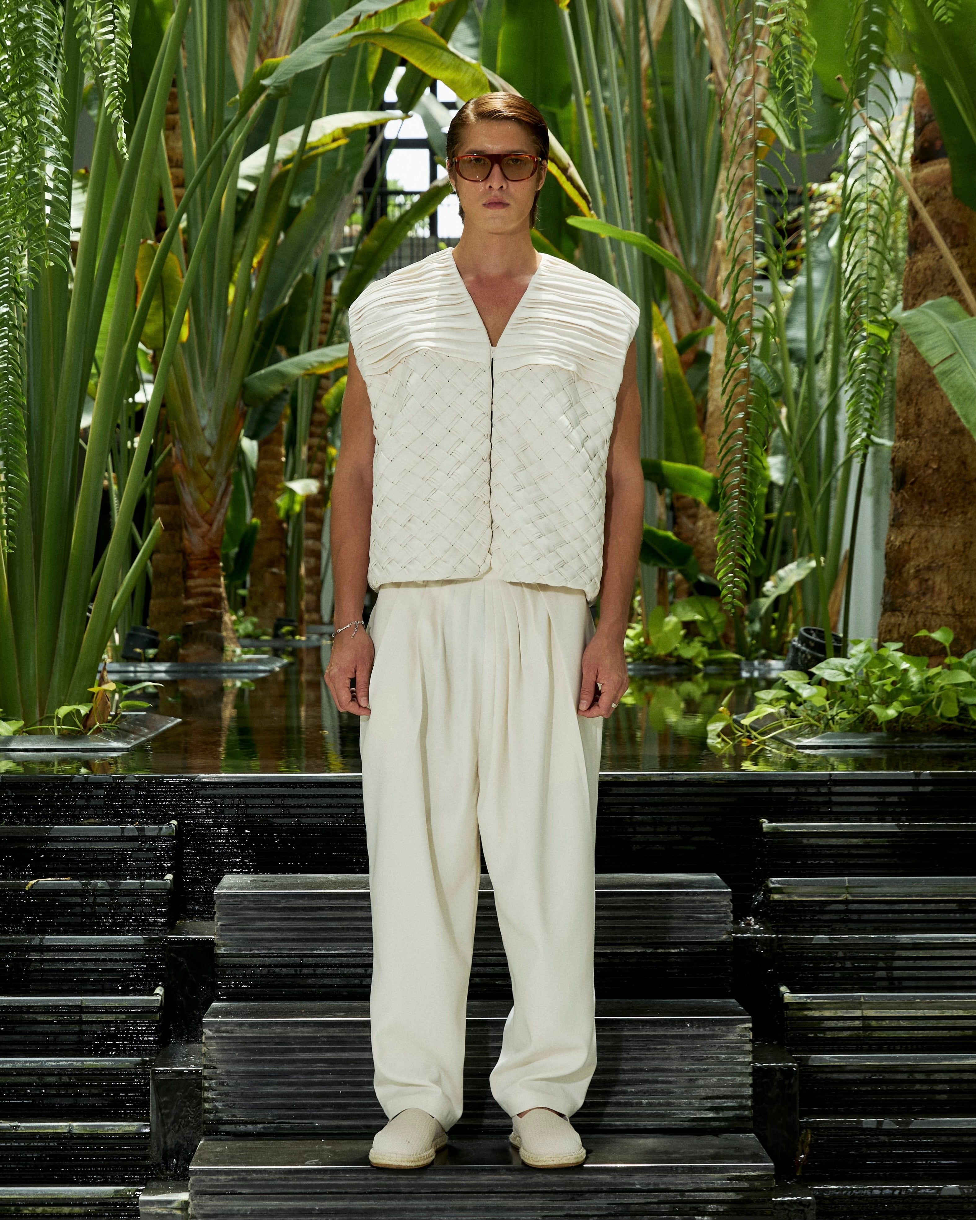 Sala Weaved Vest Ivory