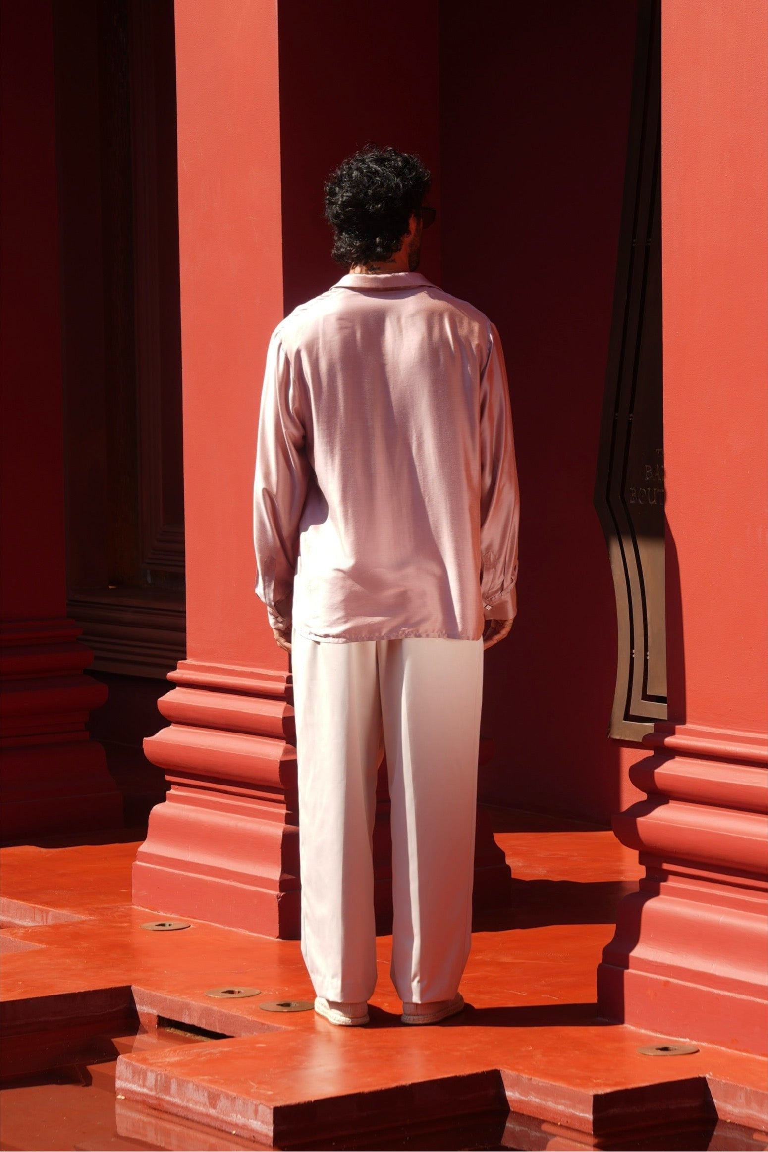 Aman Silk Shirt Blush