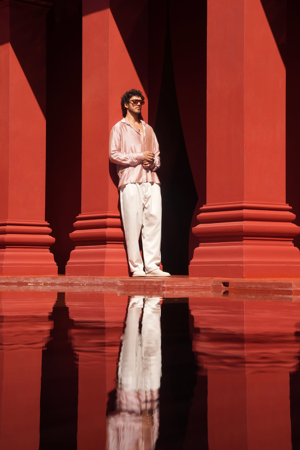 Aman Silk Shirt Blush