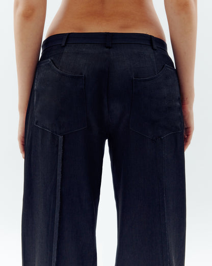 Low-Rise Trousers - Black