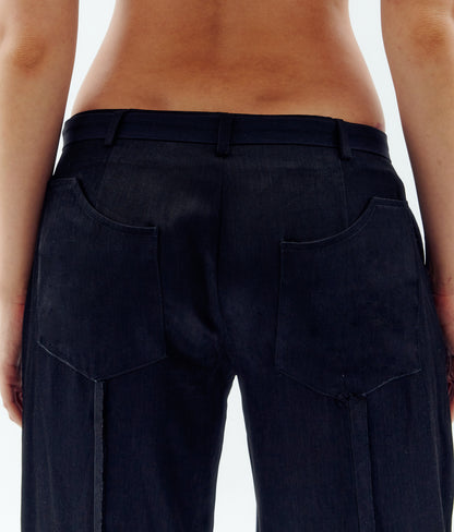 Low-Rise Trousers - Black