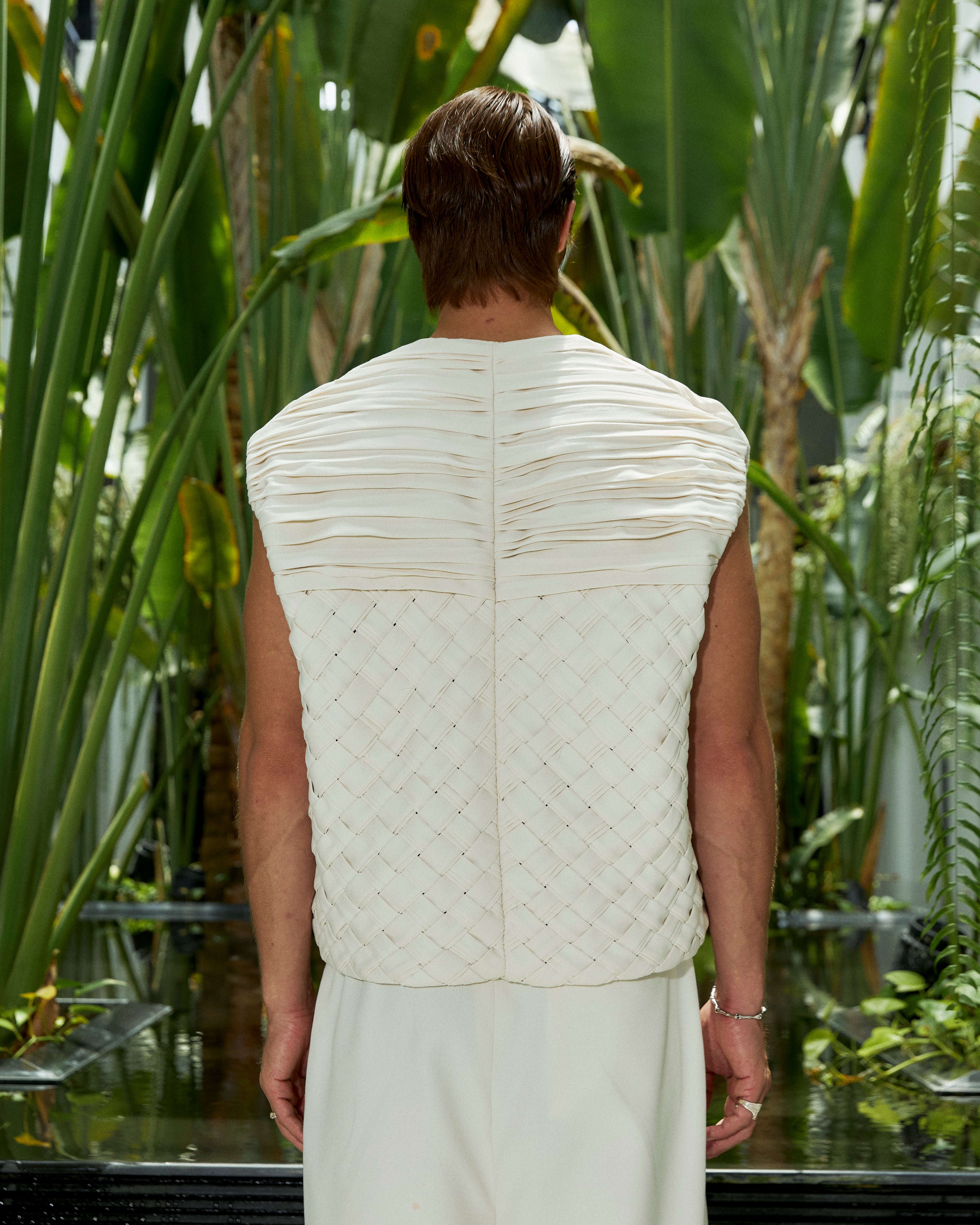 Sala Weaved Vest Ivory
