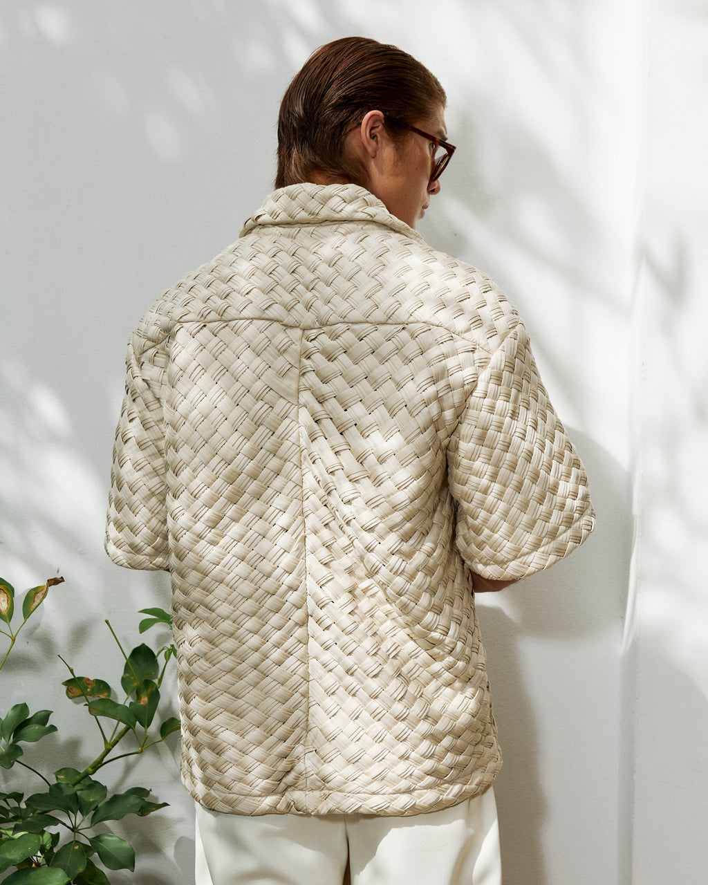 Nawa Weaved Shirt Ecru