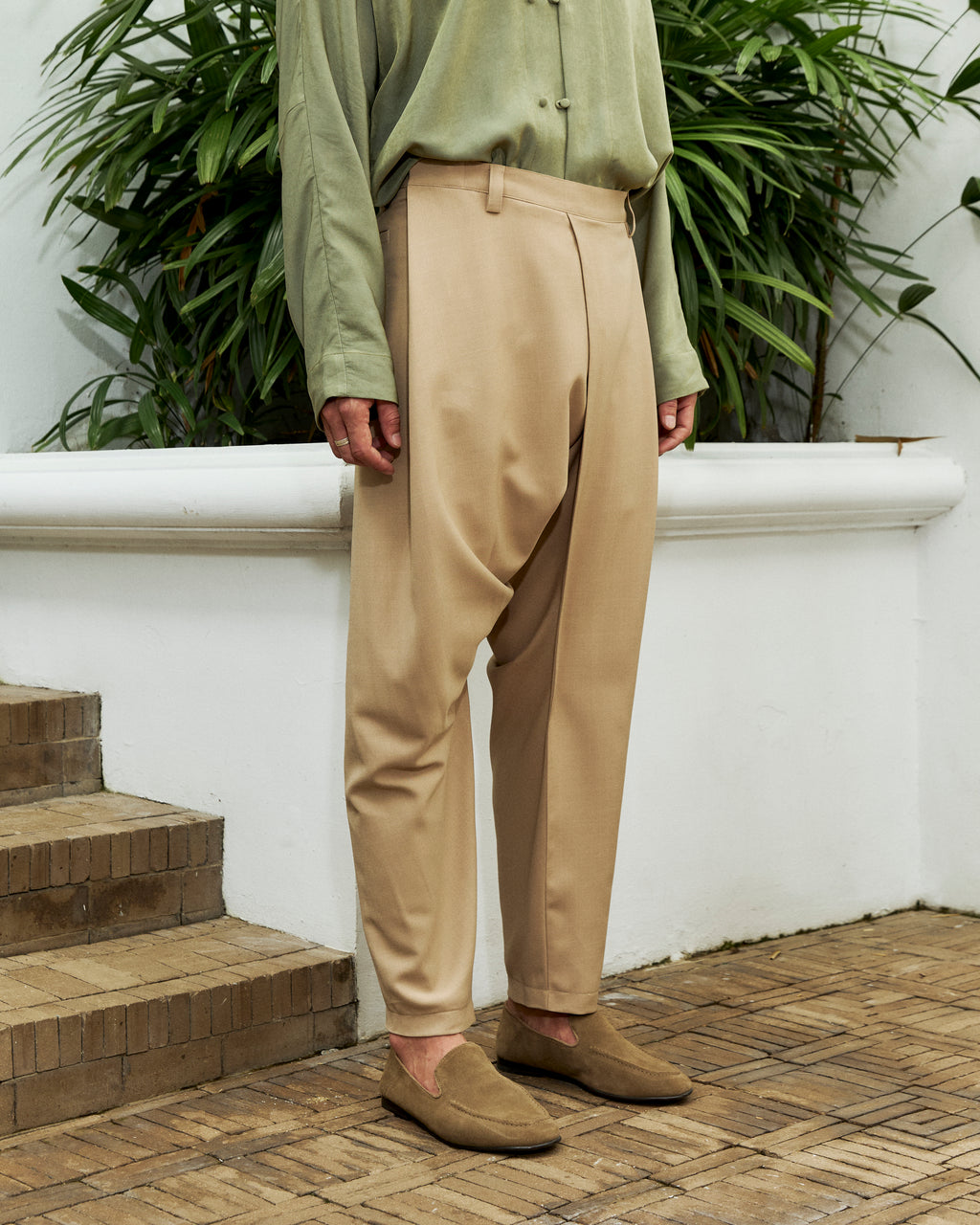Siwan Draped Trouser Camel