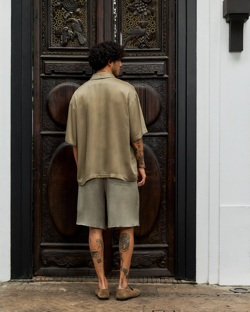 Phupa Kimono Shirt Khaki