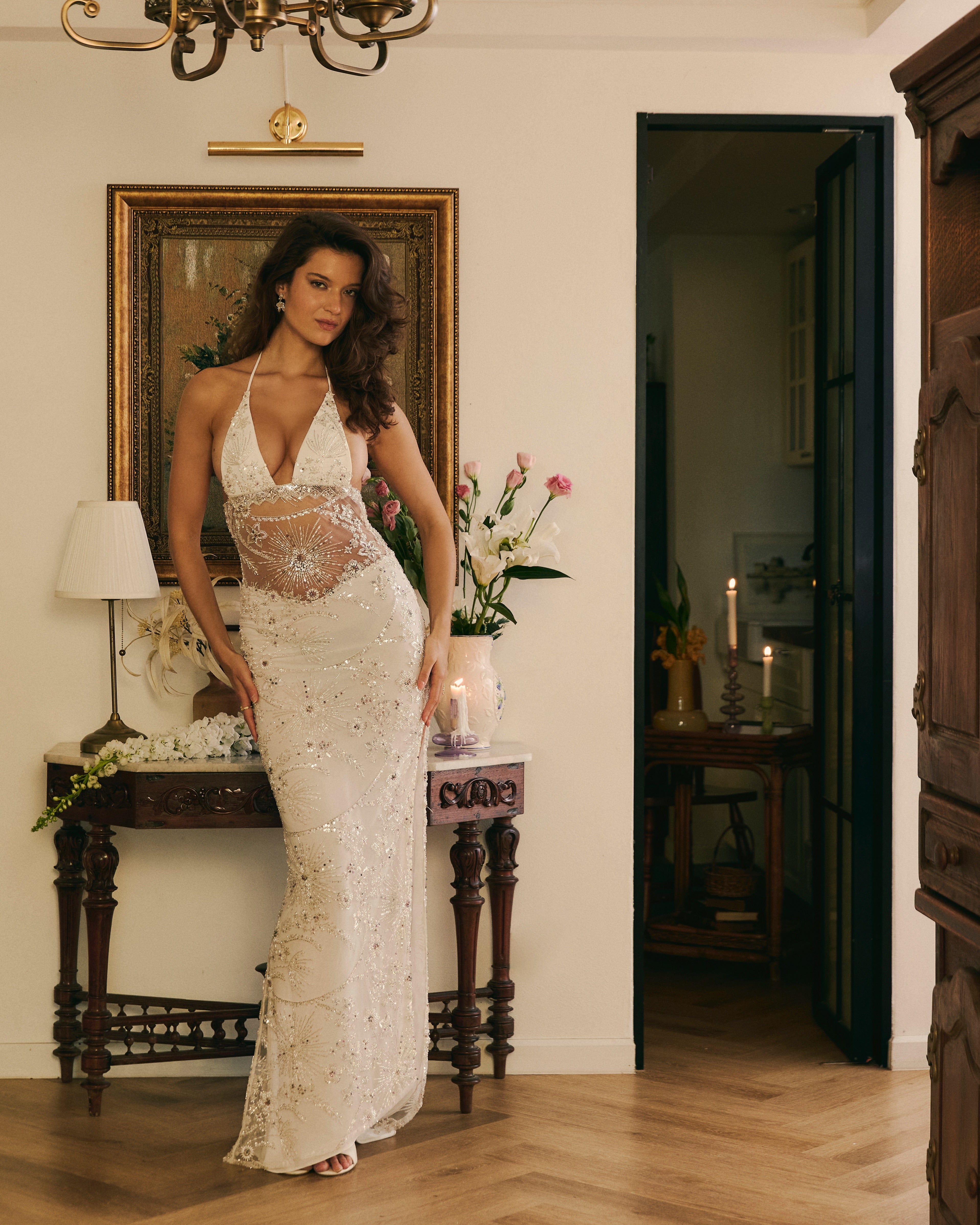 Amina Maxi Dress White