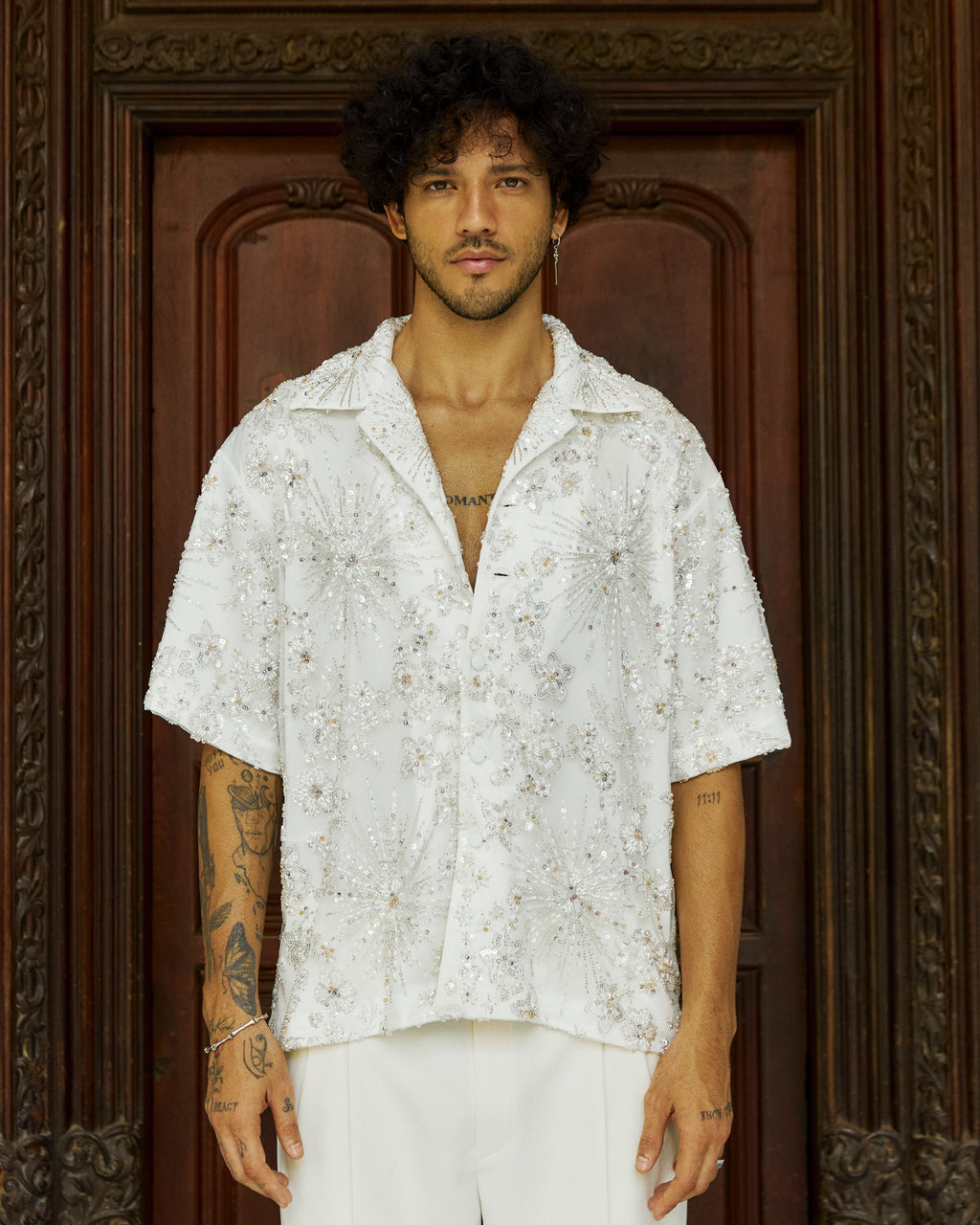 Anurak Embellished Shirt White