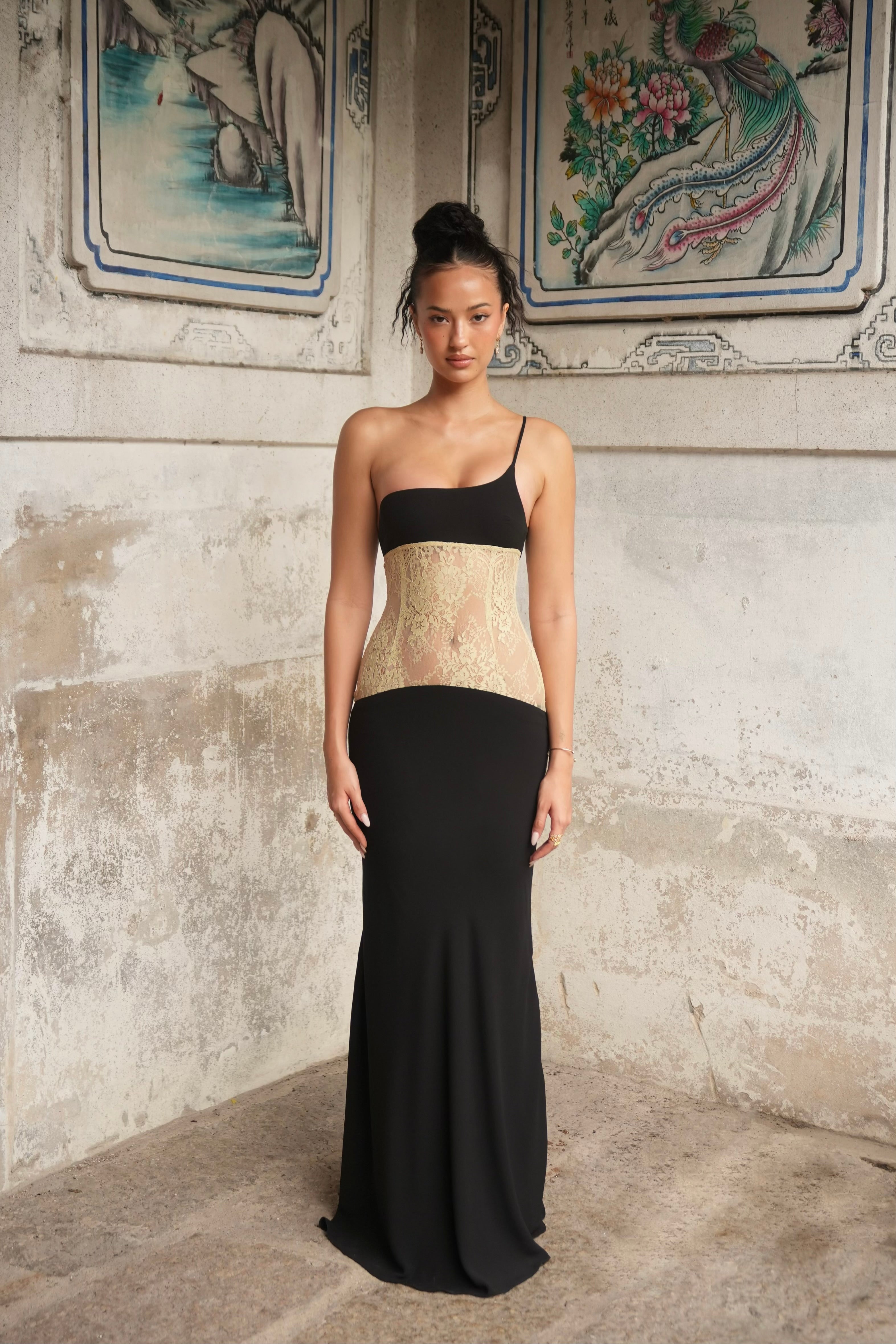 Anya Maxi Dress Black L