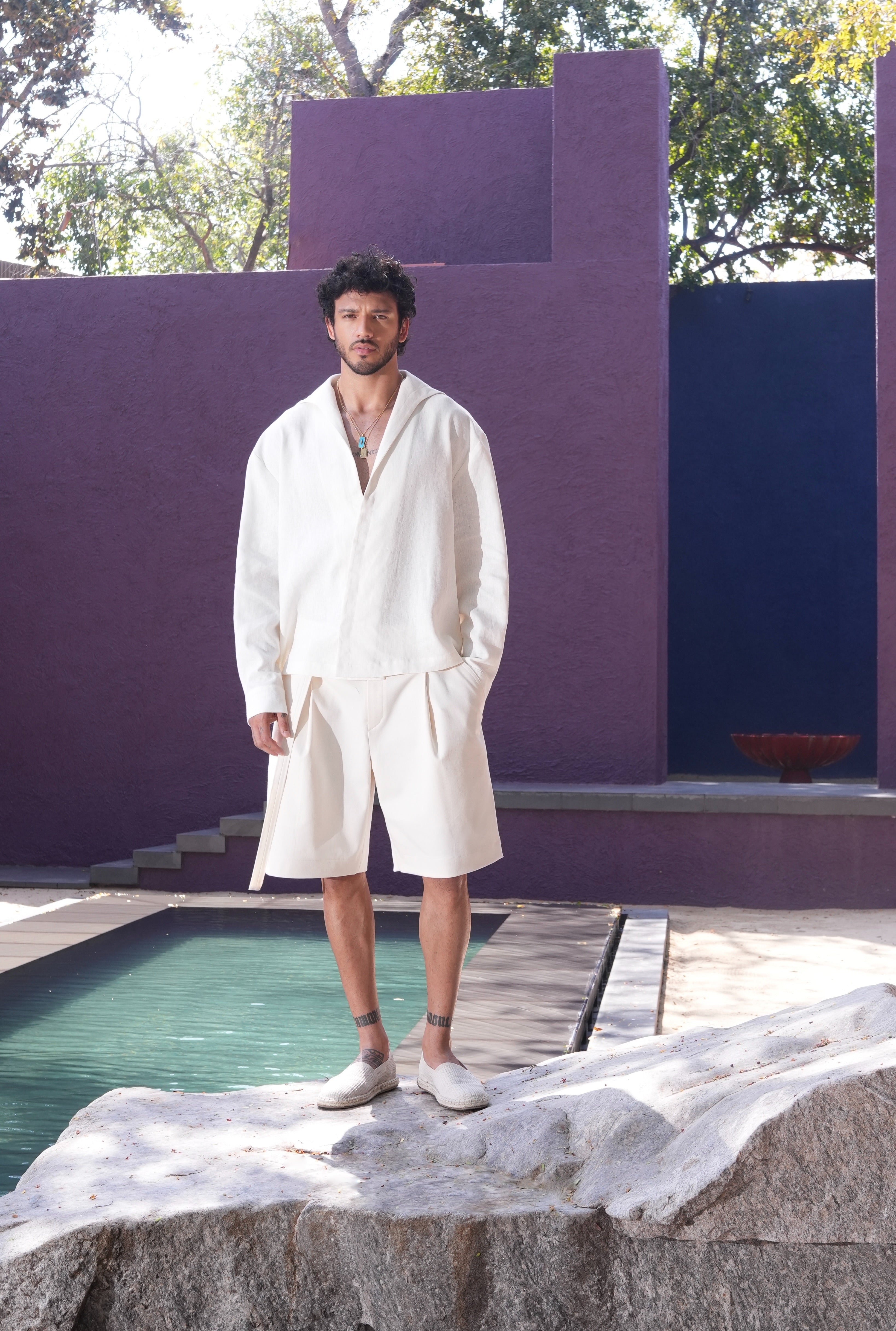 Bodin Linen Shirt Ivory