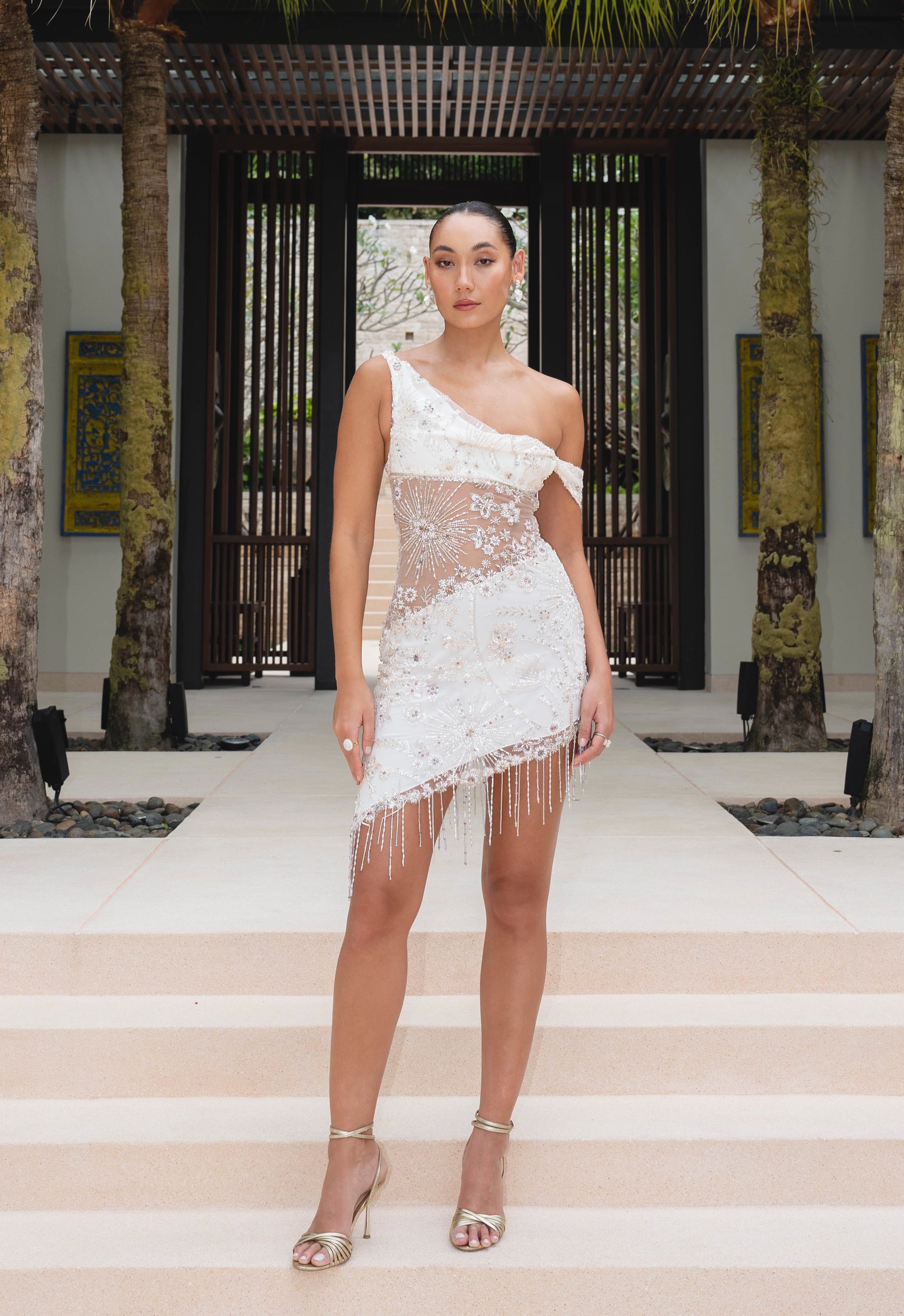 sanem white dress Amira Mini Dress White L