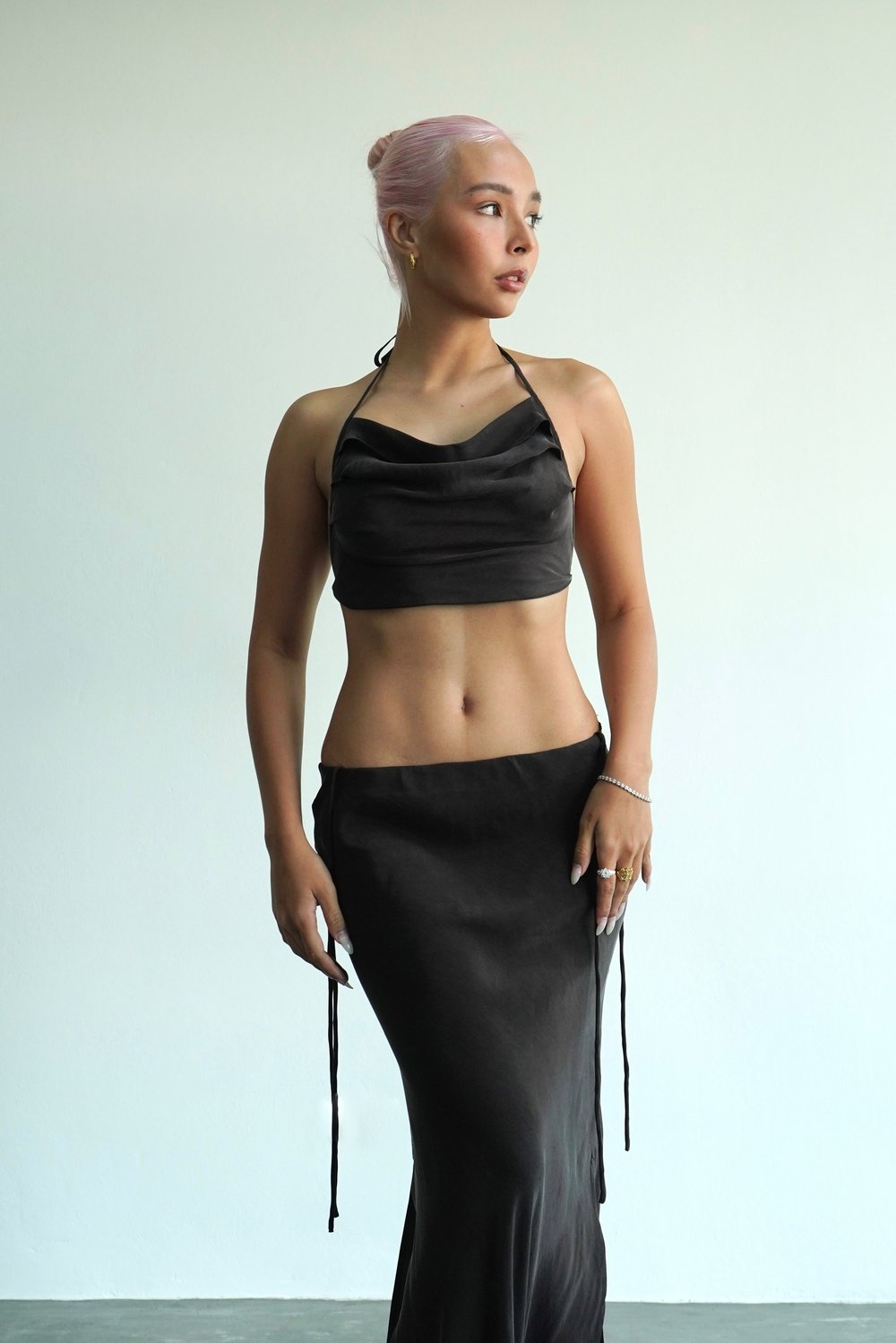 Cocoa Cowl Halter Top