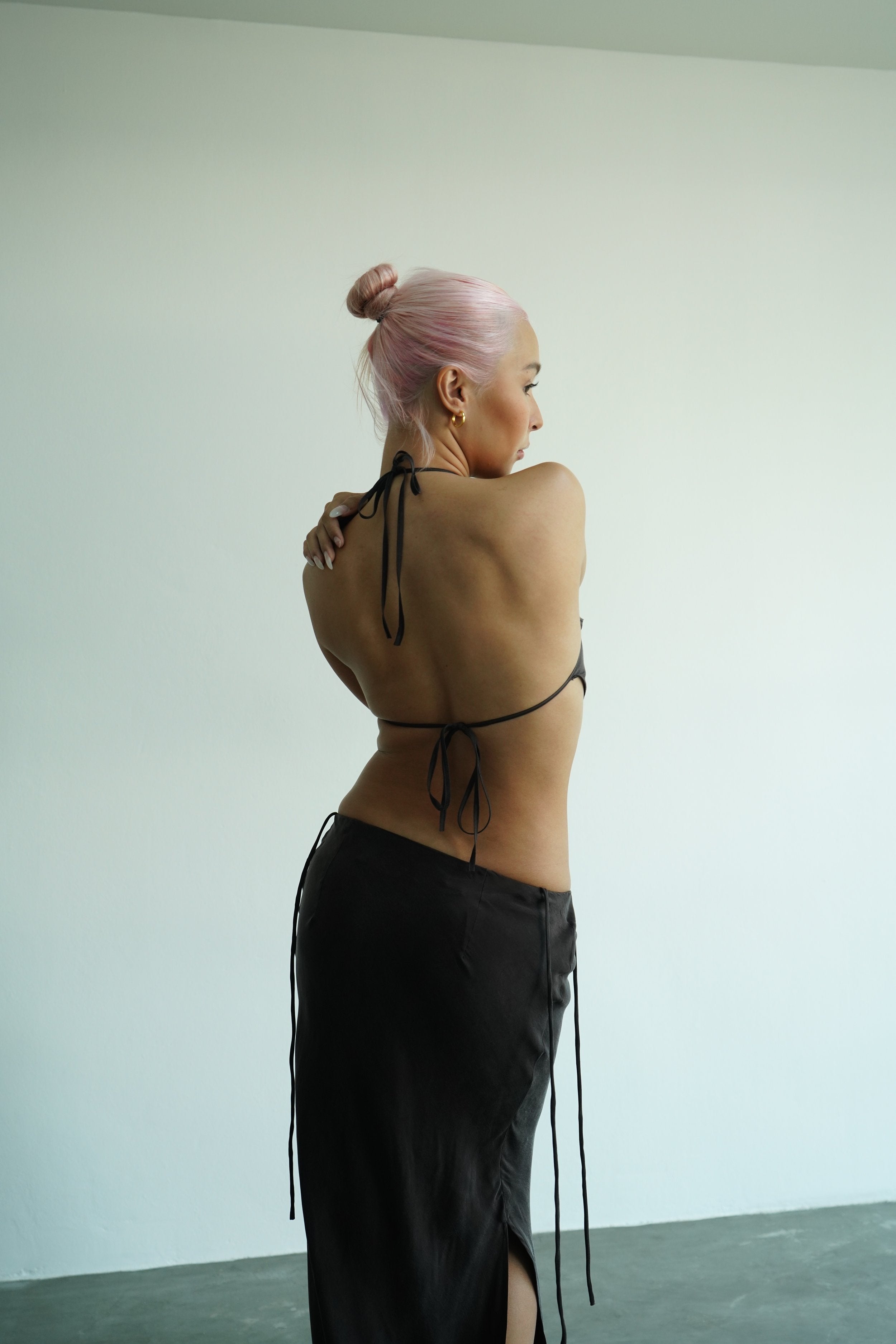 Cocoa Cowl Halter Top